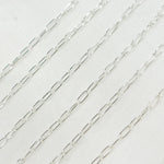 Load image into Gallery viewer, Sterling Silver Paperclip Link Chain