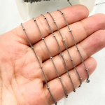 Load image into Gallery viewer, Oxidized Sterling Silver Satellite Chain