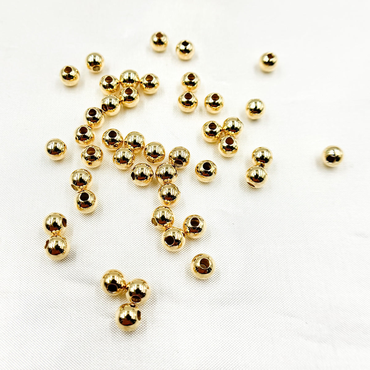 4MM Gold Filled Seamless Beads