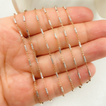 Load image into Gallery viewer, Rose Gold Plated Sterling Silver Satellite Diamond Cut Tube Chain
