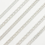 Load image into Gallery viewer, Sterling Silver Double Curb Chain