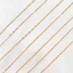 Load image into Gallery viewer, 14K Gold Filled Flat Paperclip Chain