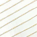 Load image into Gallery viewer, 1653CTT. Gold Filled and Sterling Silver Long and Short Link Chain