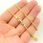 Load image into Gallery viewer, 14K Solid Yellow Gold Rope Chain