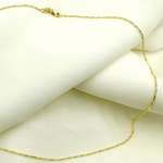 Load image into Gallery viewer, 14K Solid Gold Diamond Cut Bar Chain.