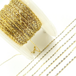 Load image into Gallery viewer, 028FLP1L4L024byFt. 14K Gold Flat Marina Link Chain