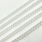 Load image into Gallery viewer, 925 Sterling Silver Smooth Curb Link Chain.