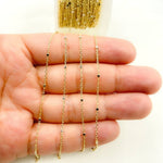 Load image into Gallery viewer, 14k Solid Gold Satellite Silver Gold Cube Chain