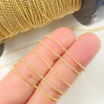 Load image into Gallery viewer, 14K Solid Yellow Gold Rolo Link Chain