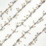 Load image into Gallery viewer, Multi Moonstone Cluster Dangle Oxidized Wire Chain.