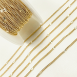Load image into Gallery viewer, 14k Gold Filled Satellite Curb Link Chain.