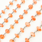 Load image into Gallery viewer, Sunstone Oxidized Wire Chain