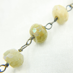 Load image into Gallery viewer, Coated Cats Eye Oxidized Wire Chain