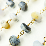 Load image into Gallery viewer, Dendrite Opal Gold Plated Wire Chain.