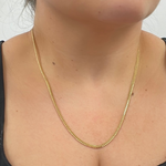 Load image into Gallery viewer, 14k Solid Yellow Gold Flat Curb Chain