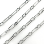 Load image into Gallery viewer, Oxidized Sterling Silver Paperclip Chain