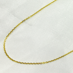 Load image into Gallery viewer, 14K Solid Gold Diamond Cut Cable Chain