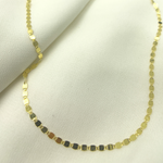 Load image into Gallery viewer, 14K Solid Gold Diamond Cut Marina Chain