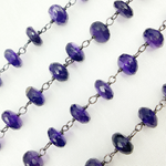 Load image into Gallery viewer, Amethyst Gold Plated Wire Chain
