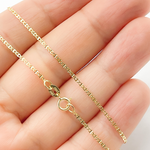 Load image into Gallery viewer, Solid Gold Flat Marina Link Chain