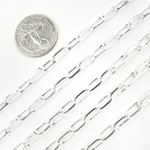 Load image into Gallery viewer, Sterling Silver Rectangular Link Chain