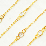 Load image into Gallery viewer, Cubic Zirconia Round Shape Connected Chain