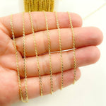 Load image into Gallery viewer, 14K Solid Gold Flat Cable Link Chain