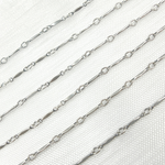 Load image into Gallery viewer, Oxidized Sterling Silver Dapped Bar Chain