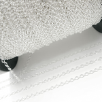Load image into Gallery viewer, Black Rhodium Matt Sterling Silver Paperclip Chain