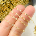 Load image into Gallery viewer, 14K Solid Yellow Gold Diamond Cut Oval Link Chain