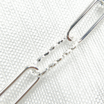 Load image into Gallery viewer, 925 Sterling Silver Paperclip Link Chain.