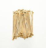 Load image into Gallery viewer, 14K Gold Filled Ball Headpin 24 Gauge 1, 1.5 & 2 inch