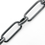 Load image into Gallery viewer, Black Rhodium Matt Sterling Silver Paperclip Chain