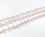 Load image into Gallery viewer, Rose Quartz Wire Wrap Chain