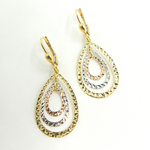 Load image into Gallery viewer, 14K Solid Gold Dangle Earring