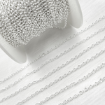 Load image into Gallery viewer, V196SS. Sterling Silver Smooth Oval Link Chain