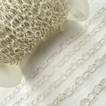 Load image into Gallery viewer, Sterling Silver Twisted Oval Link Chain