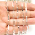 Load image into Gallery viewer, Sterling Silver Paperclip Link Chain