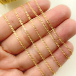 Load image into Gallery viewer, 14K Solid Yellow Gold Curb Link Chain