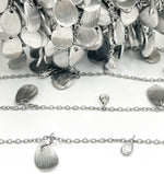 Load image into Gallery viewer, CZ Pear Shape & Pear Curved Shape Alternate Dangle Wire Chain