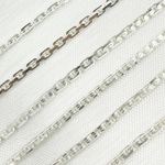 Load image into Gallery viewer, Sterling Silver Diamond Cut Box Link Chain