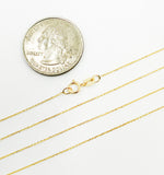 Load image into Gallery viewer, 021R04TFT5. 14K Solid Gold Cable Chain