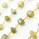 Load image into Gallery viewer, Cats Eye Gold Plated Wire Chain.