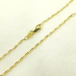 Load image into Gallery viewer, 14K Solid Gold Diamond Cut Marina Link Chain
