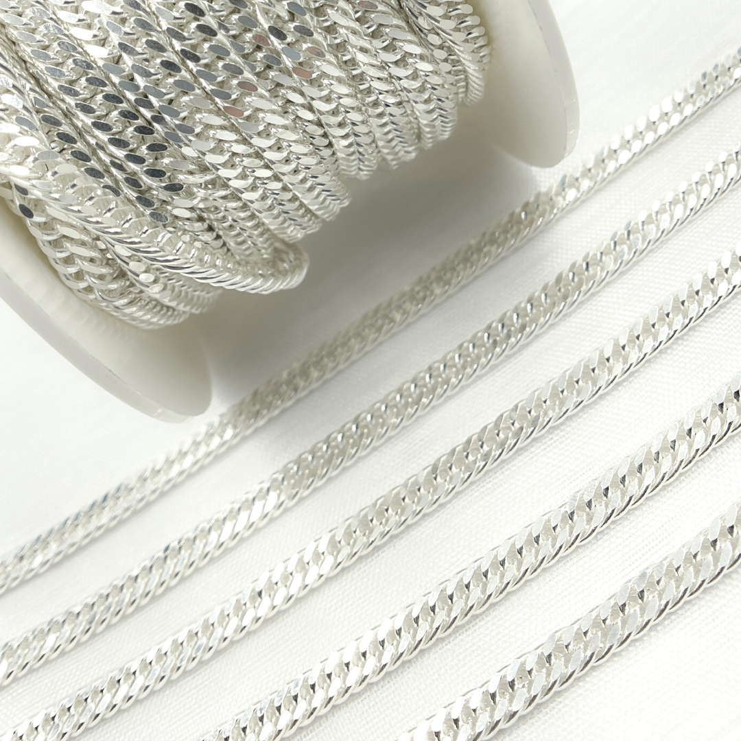 925 Sterling Silver Curb Chain.