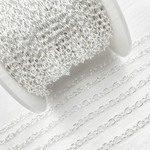 Load image into Gallery viewer, V191SS. 925 Sterling Silver Smooth Oval Link Chain