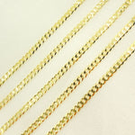 Load image into Gallery viewer, 14K Solid Gold Flat Cuban Links Chain