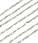 Load image into Gallery viewer, Multi Moon Stone Wire Wrap Chain