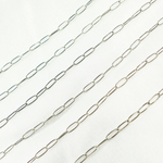 Load image into Gallery viewer, Oxidized Sterling Silver Hammered Paperclip Chain