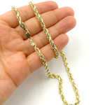 Load image into Gallery viewer, 14K Solid Gold Rope Necklace